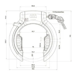 AXA Rahmenschloss Imenso Large SK 12 Schwarz -Bike Essentials Verkäufe axa rahmenschloss imenso large sk 12 schwarz6