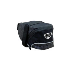 Longus SATTELTASCHE STRAP M, SCHWARZ KLETTBEFEST. F. ALLE SÄTTEL