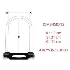 Master Lock BÜGELSCHLOß/8195, SCHWARZ 210MMX110MX13MM MIT HALTER -Bike Essentials Verkäufe master lock buegelschloss 8195 schwarz 210mmx110mx13mm mit halter5