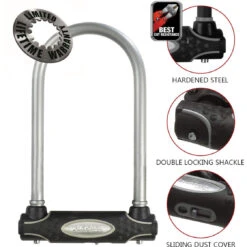 Master Lock BÜGELSCHLOß/8195COL MIT HALTER GRAU 210MMX110X13MM GRAU -Bike Essentials Verkäufe master lock buegelschloss 8195col mit halter grau 210mmx110x13mm grau2