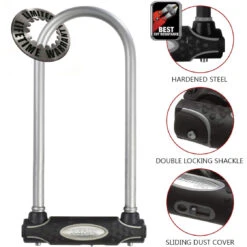 Master Lock BÜGELSCHLOß/8195COLW + HALTER GRAU 280MMX110X13MM GRAU