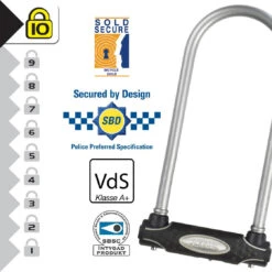 Master Lock BÜGELSCHLOß/8195COLW + HALTER GRAU 280MMX110X13MM GRAU -Bike Essentials Verkäufe master lock buegelschloss 8195colw halter grau 280mmx110x13mm grau3