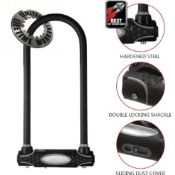 Master Lock BÜGELSCHLOß/8195LW, SCHWARZ 280MMX110MX13MM MIT HALTER -Bike Essentials Verkäufe master lock buegelschloss 8195lw schwarz 280mmx110mx13mm mit halter2