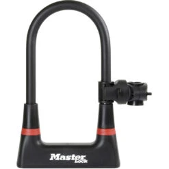 Master Lock BÜGELSCHLOß/8279 MIT HALTER SCHWARZ 210MMX104X14MM