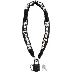 Master Lock KETTE /8390 SCHWARZ VORHÄNGESCHLOSS 90CM X 6MM