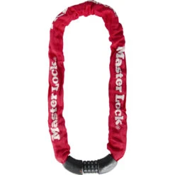 Master Lock KETTE / 8392 ROT MIT ZAHLENSCHLOß 90CM X 8MM