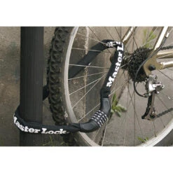 Master Lock KETTE / 8392 SCHWARZ 90CM X 8MM MIT ZAHLENSCHLOß