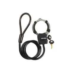 Master Lock SPIRALSCHLOß M.SCHELLE SCHWARZ 8275 LÄNGE:100CM KABEL:8MM