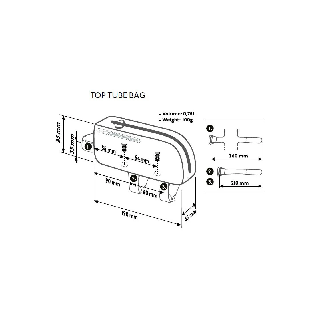 PRO Oberrohrtasche Discover 0,75 L 5 PRO Oberrohrtasche Discover 0,75 L – Bild 3