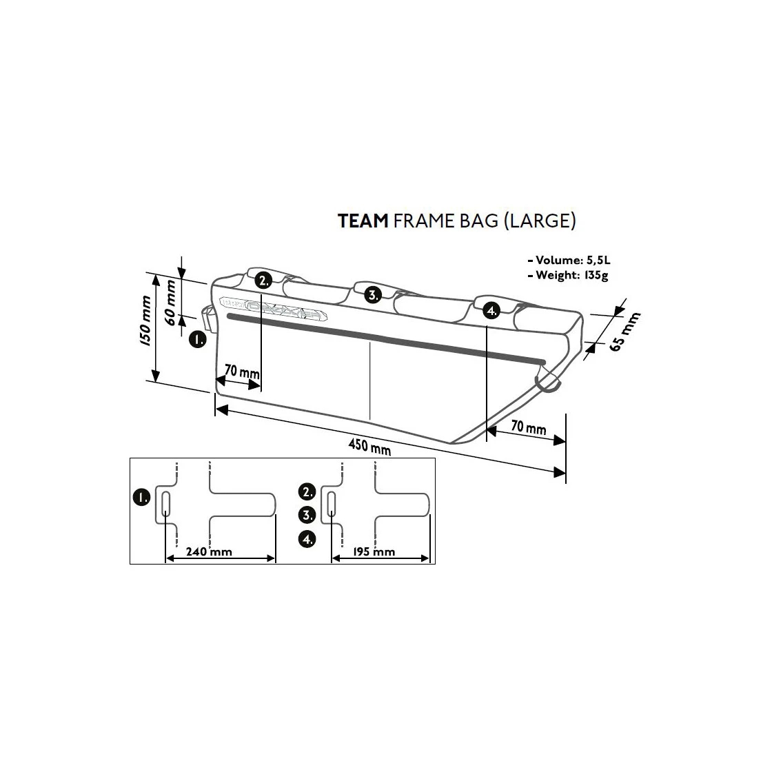 PRO Rahmentasche Discover Team 5,5 L 4 PRO Rahmentasche Discover Team 5,5 L – Bild 2